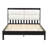 Solid Wood Queen Size Platform Bed Frame-2089526260