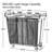 Large Rolling Laundry Hamper Sorter With Wheels, 3-Section 360L Capacity Heavy Duty Laundry Cart Organizer With Removable Waterproof Bags And Brakes For Laundry Room, Bathroom, Bedroom