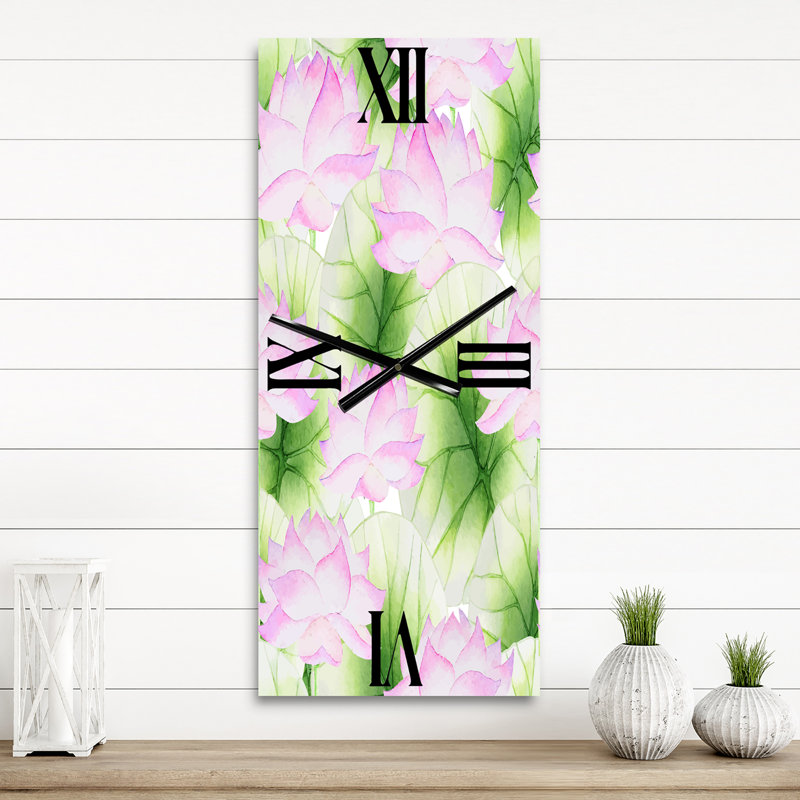 Horloge murale Lotus in the Pond, Petit