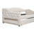 Upholstered Twin XL Size Daybed with LED Belt and 2 Drawers-19145100