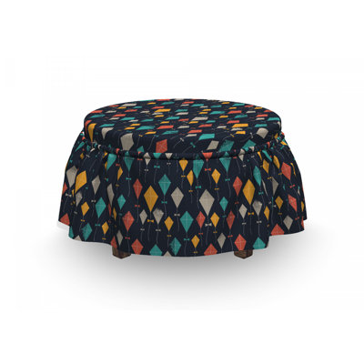 Housse pour repose-pieds volant cerf-volants grunge