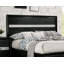 1pièce lit grand contemporain noir 1pc