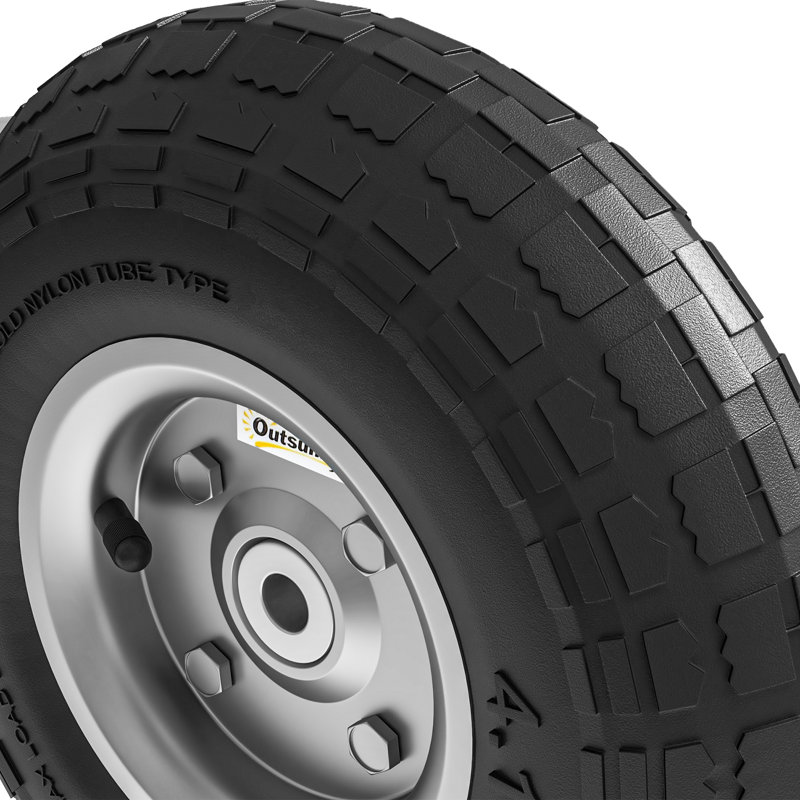 Ensemble de 4 roues pour chariot 10 "