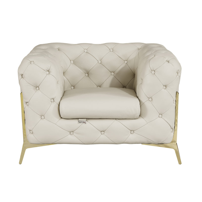 Fauteuil 100% cuir italien Global United