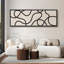 Lignes noires abstraites sur art moderne beige-100937294-111696377