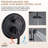 Retro Wall Mount 2 Function Rainfall Shower System with 3 Setting Handheld, Rough-In Valve and Diverter-71975805