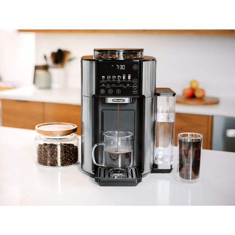 De'Longhi TrueBrew Automatic Drip Coffee Maker, Built in Burr Grinder,  CAM51015B 44387510158