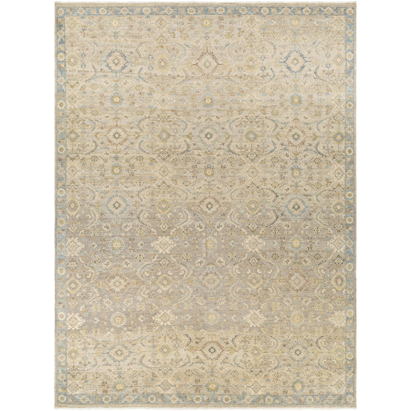Anatolia Handmade Wool Abstract Area Rug, Rectangle 9' x 12'