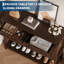 Buffet 47 pouces avec 4 portes de grange et tablette ouverte, console de rangement en bois-933264926