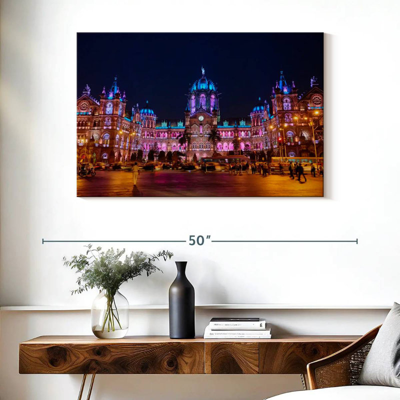 Sireci Chhatrapati Shivaji Maharaj Terminus, 26" H x 39" W