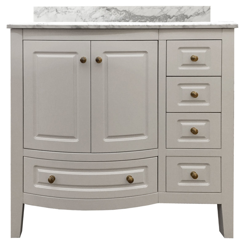 Ensemble de meuble-lavabo simple 36 po Kaminski, Blanc