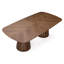 Table de salle à manger Cid Naj, plateau extensible 95-118 pouces, bois de noyer brun