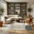 Rug Branch Arlo 5' x 8' (5'3" x 7'7") Beige/Green Abstract Area Rug, Mid-Century Modern, Medium Pile, Stain-Resistant Carpet - Living Room, Bedroom, Dining Room, and Kitchen-2036718619