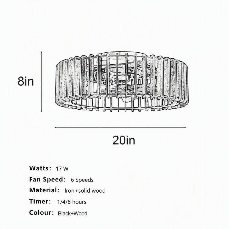 Semi Flush Mount Ceiling Light, Ceiling Light with Handcrafted Wooden Sat Shade