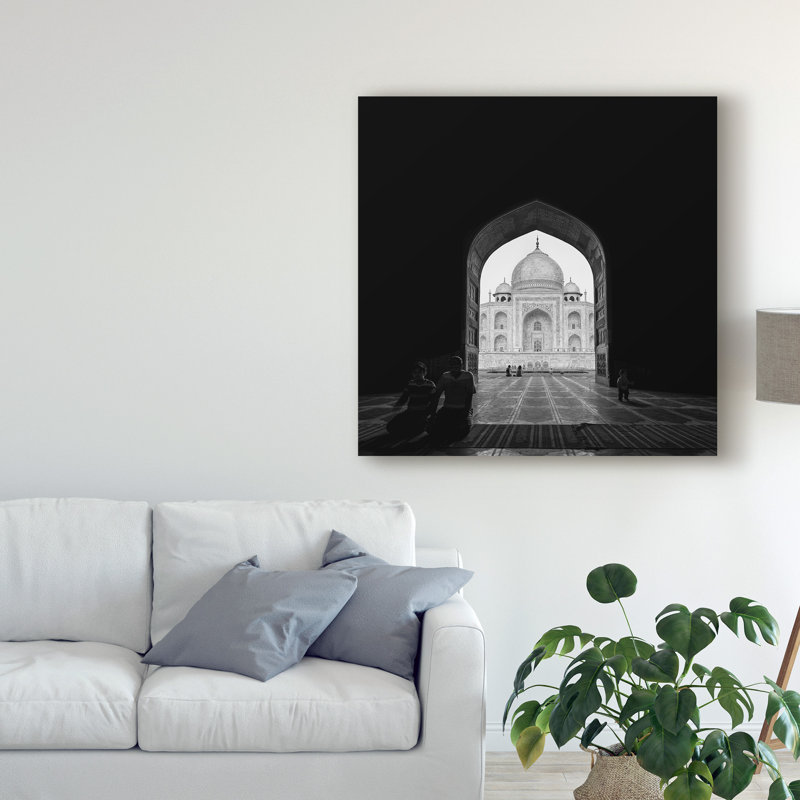 « taj, mahal », reproduction de photo sur toile tendue, H 14 po x l 14 po x P 2 po