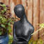 Fontaines d'extérieur avec lumières DEL - Figurine d'eau en résine à 5 niveaux à motif abstrait moderne à 39,75 po de hauteur pour jardin et patio