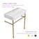 32"L*17"W White Ceramic Rectangular Single Faucet Hole Console Bathroom Sink with Overflow