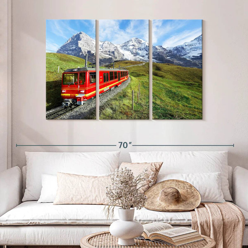 Mehar Bernese Highlands Train, 32" H x 50" W