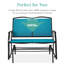 Fauteuil oscillant d'extérieur en métal Nethuki-1977410469