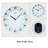 Light Gray Round Wall Clock for  Living Room