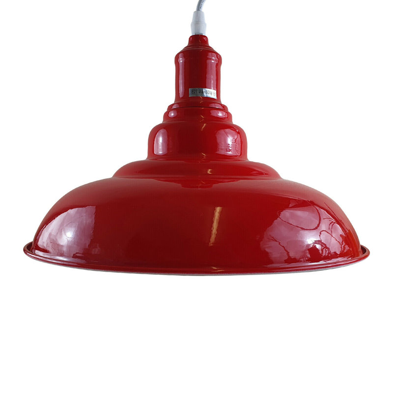 Dlana 1 - Light Dome Pendant, Red, Red