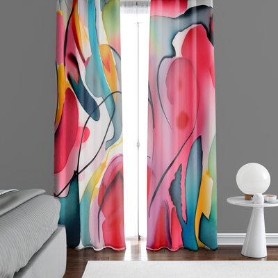 Paire de rideaux semi-transparents Caversham