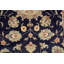 Hand-Knotted High-Quality Navy and Ivory Area Rug