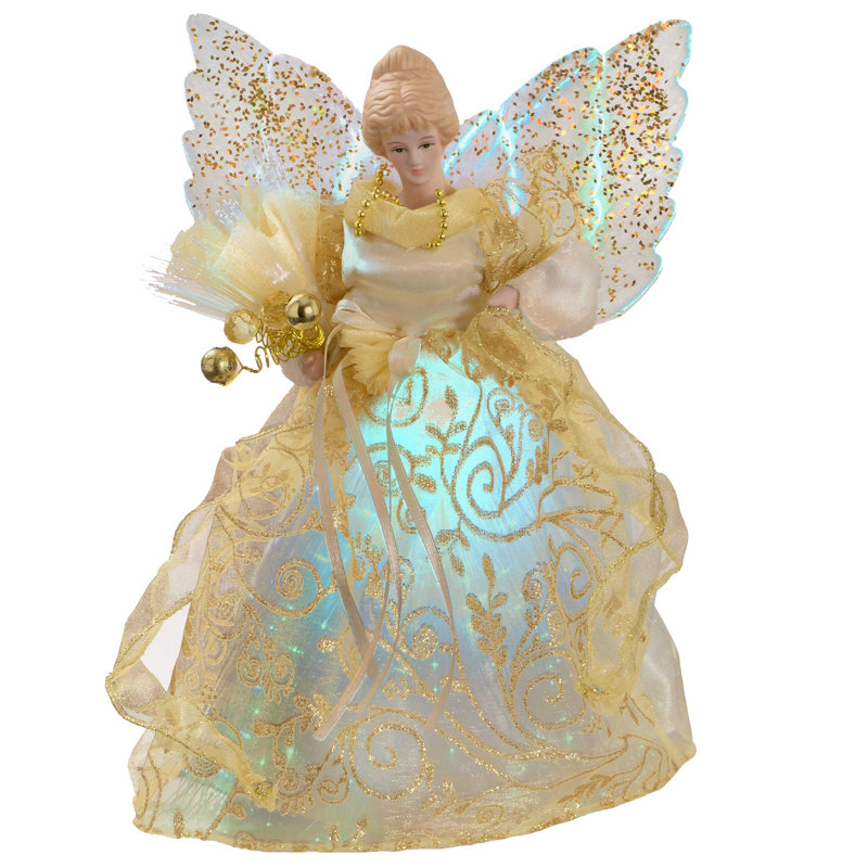 Fibre Optic Angel Christmas Tree Topper