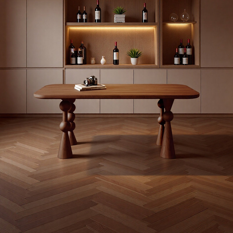 Table de salle à manger minimaliste et élégante, H 29,52 po x L 70,86 po x l 35,43 po