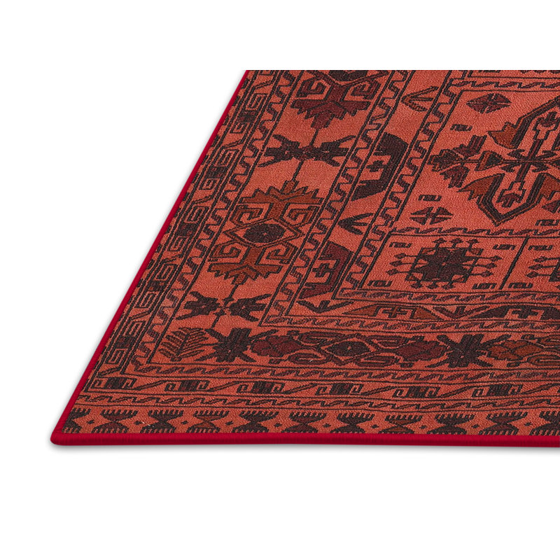 Tapis rouge à motif sud-ouest, Rectangle 5 pi x 7 pi