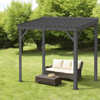x 5 auvents en acier et abris de jardin (doit inclure le cadre), abri de patio moderne