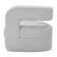 Fauteuil d'appoint Yitua, Sherpa blanc Teddy