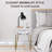 Acrylic Side Table, Nightstand Bedside Table