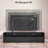 High Gloss TV Cabinet for TVs up to 75" with Lights Storage Black