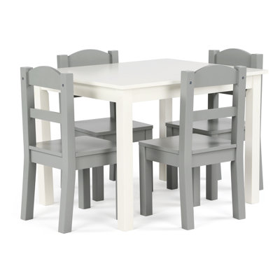 Kids 5 Piece Rectangular Play Or Activity Table and Chair Set