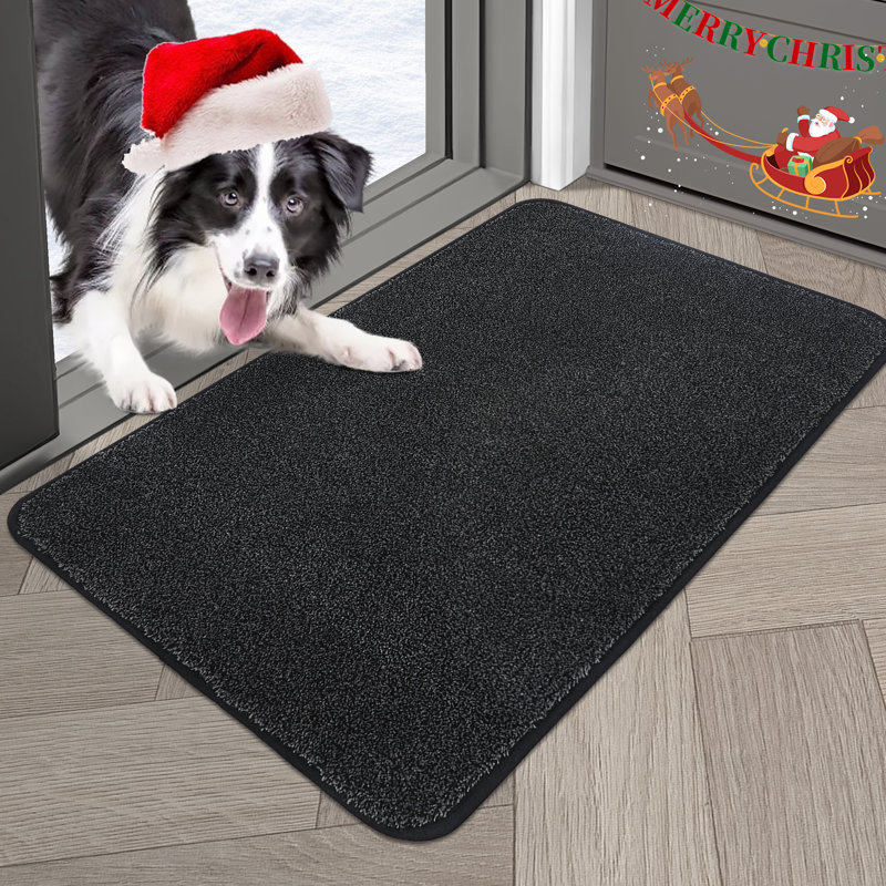 Area Rugs Washable Indoor Door Mat Non-slip Dirt Trapper Doormat Absorbent Welcome Mat for Front Door and Covered Outdoor Areas