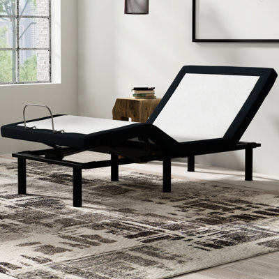 Metal Twin Xl Adjustable Base With Led Night And Charging Massage Zero 37.97 In Width