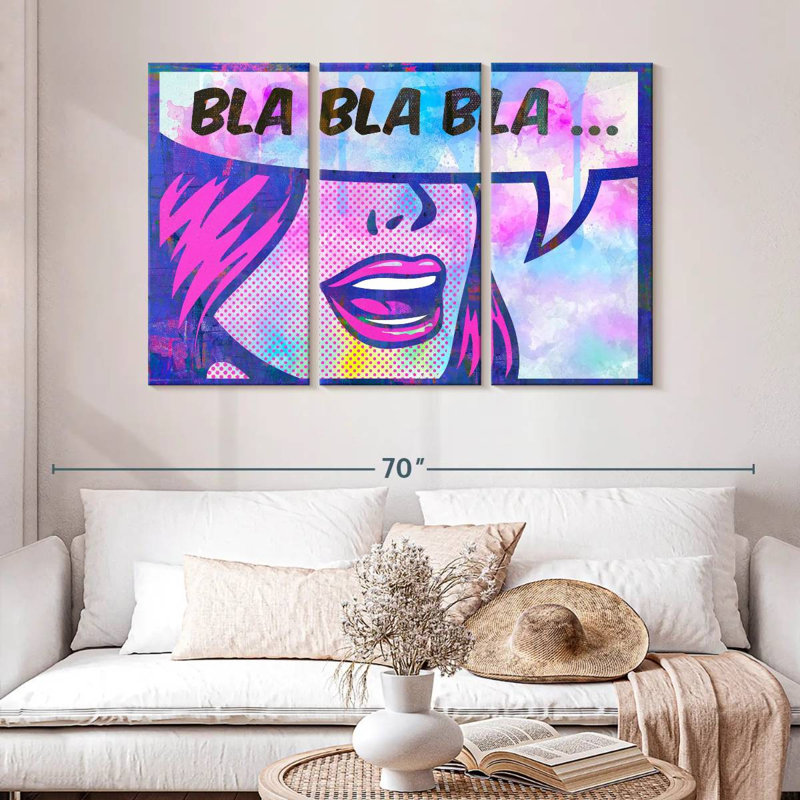 Tergel Bla Bla Bla, 32" H x 50" W
