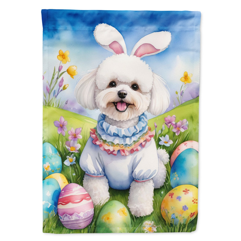 Easter Egg Hunt Double Sided 40'' H x 28'' W Polyester Easter House Flag