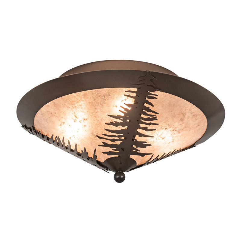 Plafonnier semi-encastré 3 lumières 18 "Domaine