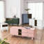 Commode de chevet avec tiroir pratique et tablette - table de construction moderne en bois avec rangement ouvert-785749237