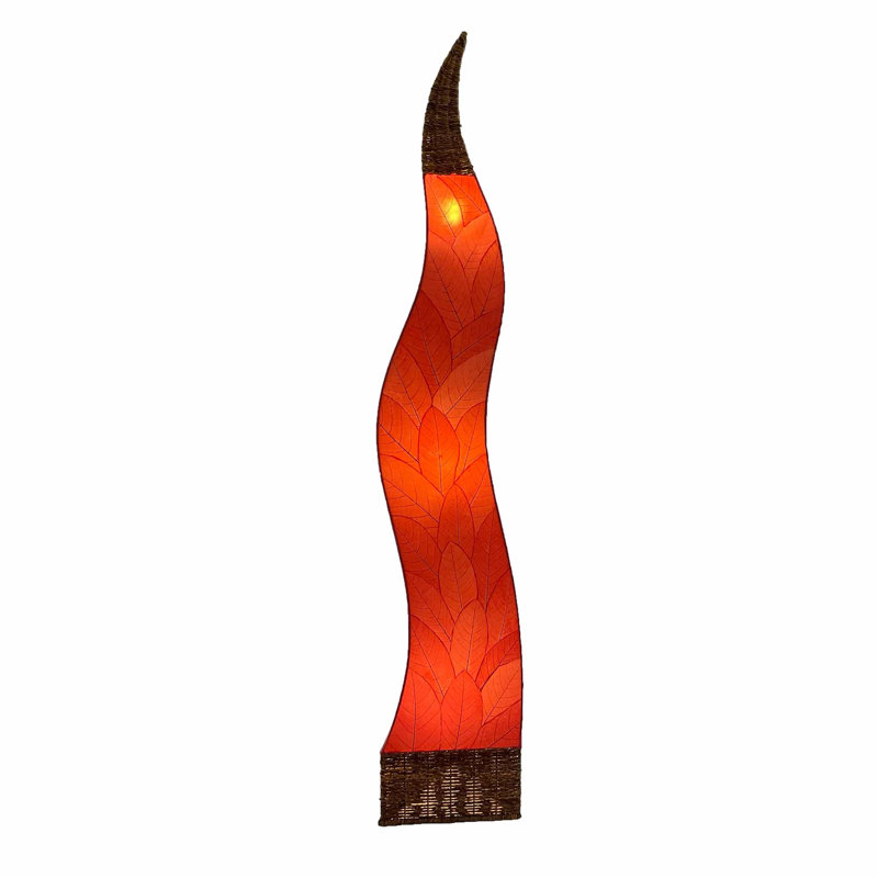 Lampe sur pied colonne 72 po Zoye, Rouge