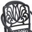 Ensemble de 9 meubles de patio en aluminium coulé avec cadre noir et coussins de siège bruns-856398392