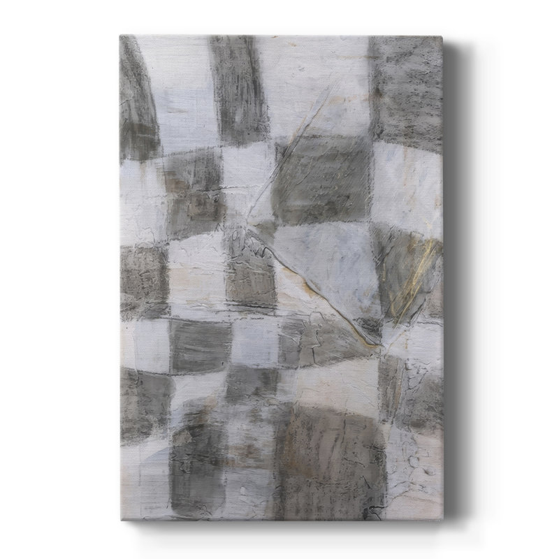 Rustic Textile II -Custom Wrapped Gallery Cavas, 18" H x 12" W