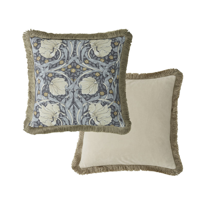 Floral Blue Cushion, Square 50cm