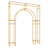 98.4'' H X 70.8'' W Carbon Steel Wedding Backdrop Stand-90212833