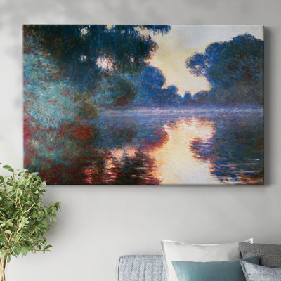Misty Morning on the Seine in Bue, 1897-Gallery Wrapped Canvas