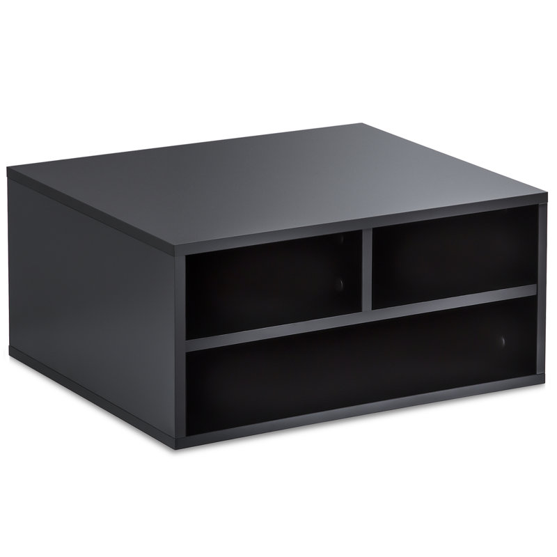 Javaunte Wood Stackable Desk Organizer, Black