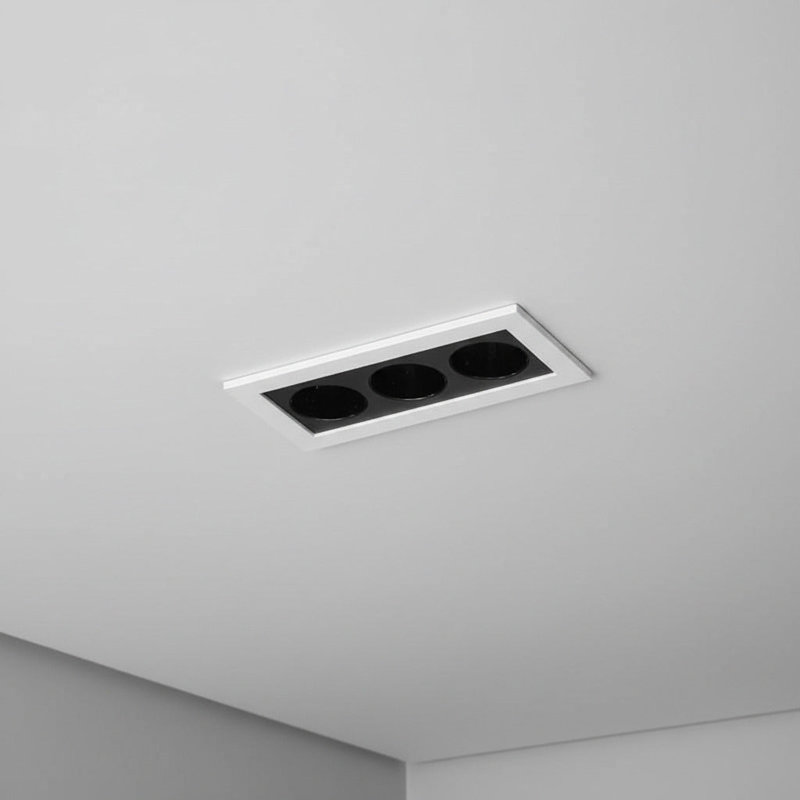 UltraBeam 6 Watt Black Recessed Downlighter Fitting
