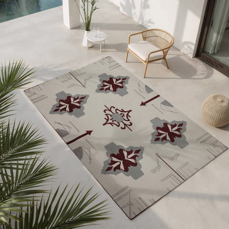 Tapis composé à l'intérieur et à l'extérieur, Rectangle 9 pi x 12 pi
